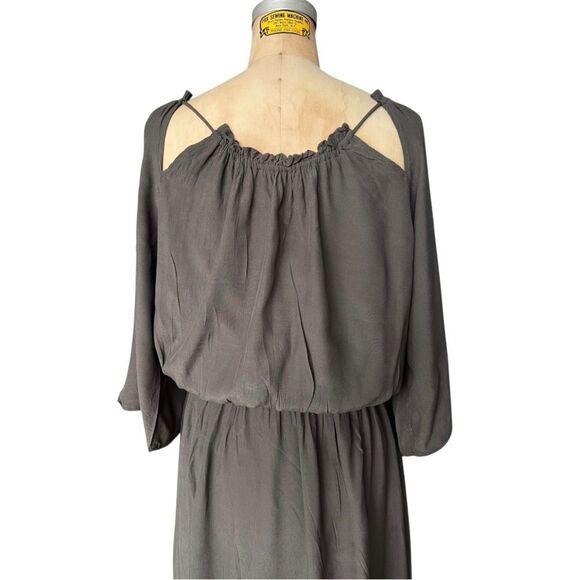 Dance & Marvel Gray Boho Style loose Long Sleeve Maxi Dress Size S - Picture 3 of 6